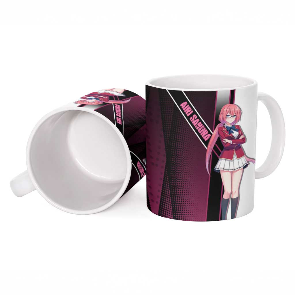 Airi Sakura Ceramic Mug Shy Moe-Inspired Anime Style