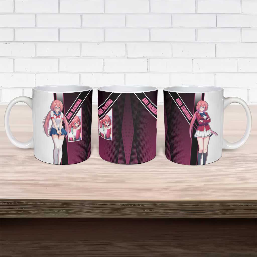 Airi Sakura Ceramic Mug Shy Moe-Inspired Anime Style