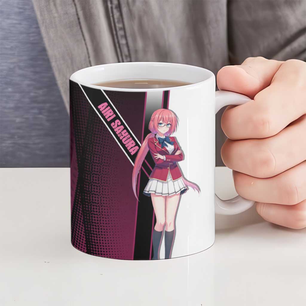 Airi Sakura Ceramic Mug Shy Moe-Inspired Anime Style