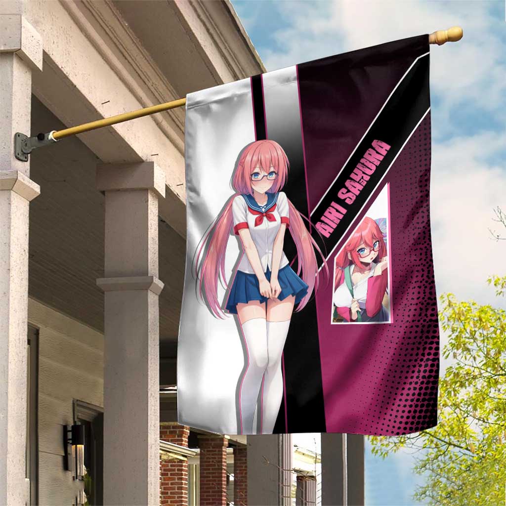 Airi Sakura Garden Flag Shy Moe-Inspired Anime Style
