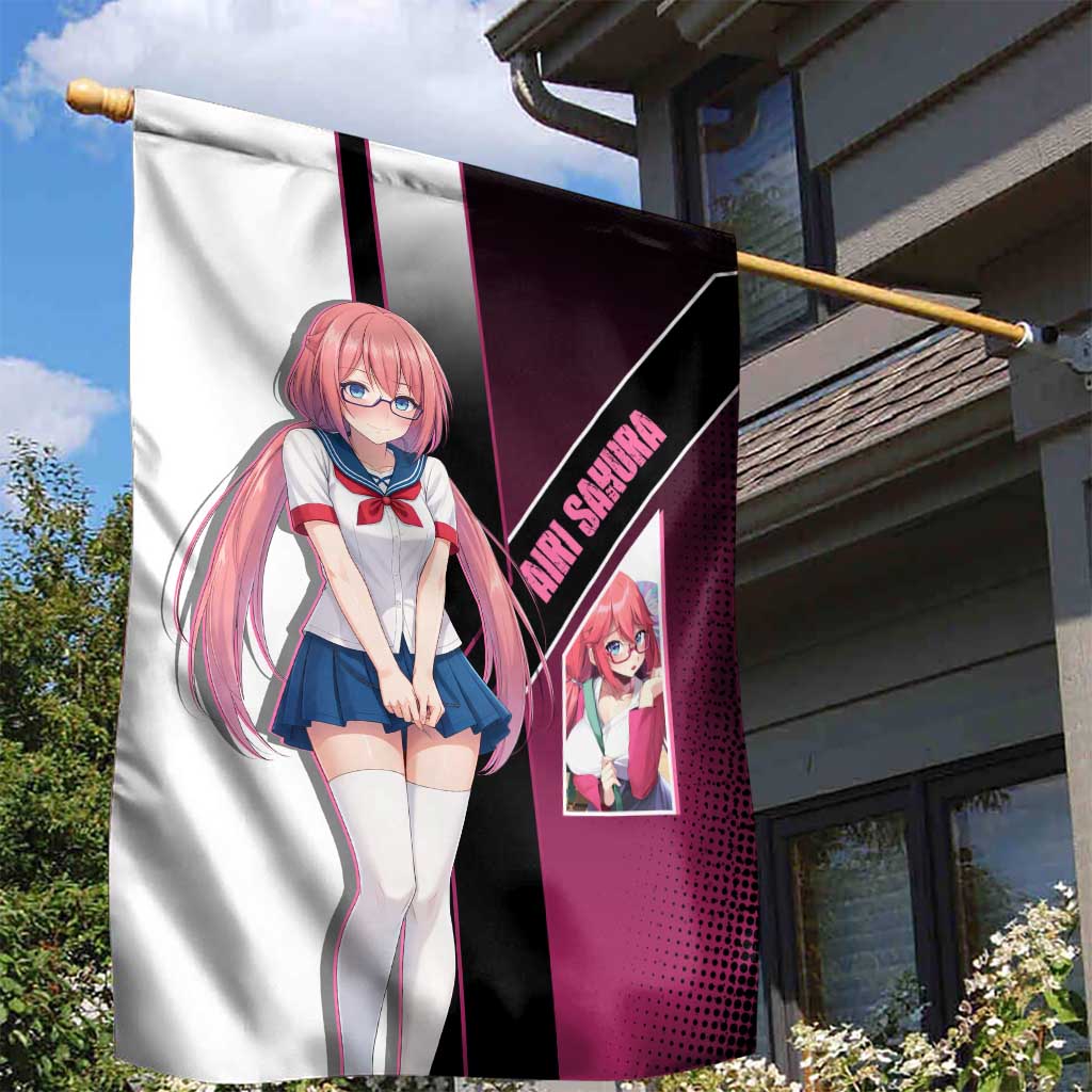Airi Sakura Garden Flag Shy Moe-Inspired Anime Style