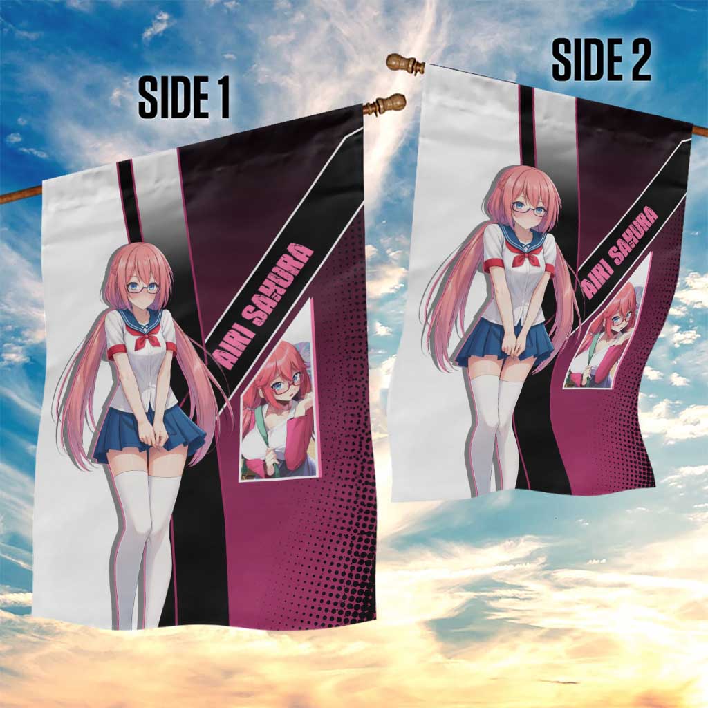 Airi Sakura Garden Flag Shy Moe-Inspired Anime Style