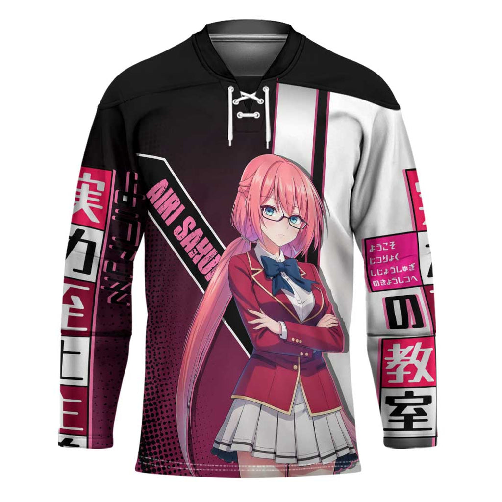 Airi Sakura Hockey Jersey Shy Moe-Inspired Anime Style