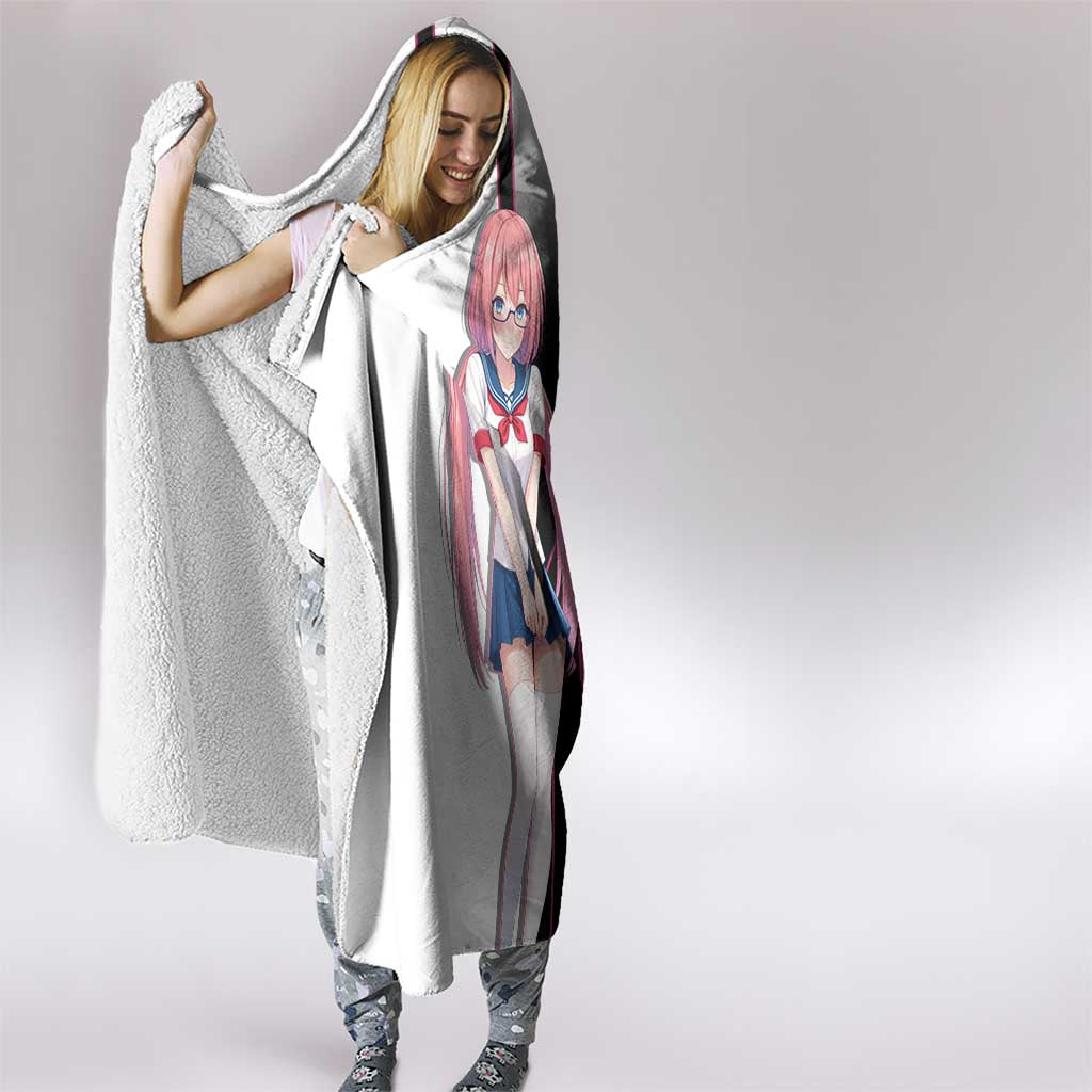 Airi Sakura Hooded Blanket Shy Moe-Inspired Anime Style