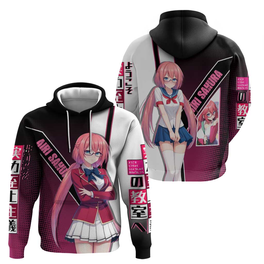 Airi Sakura Hoodie Shy Moe-Inspired Anime Style