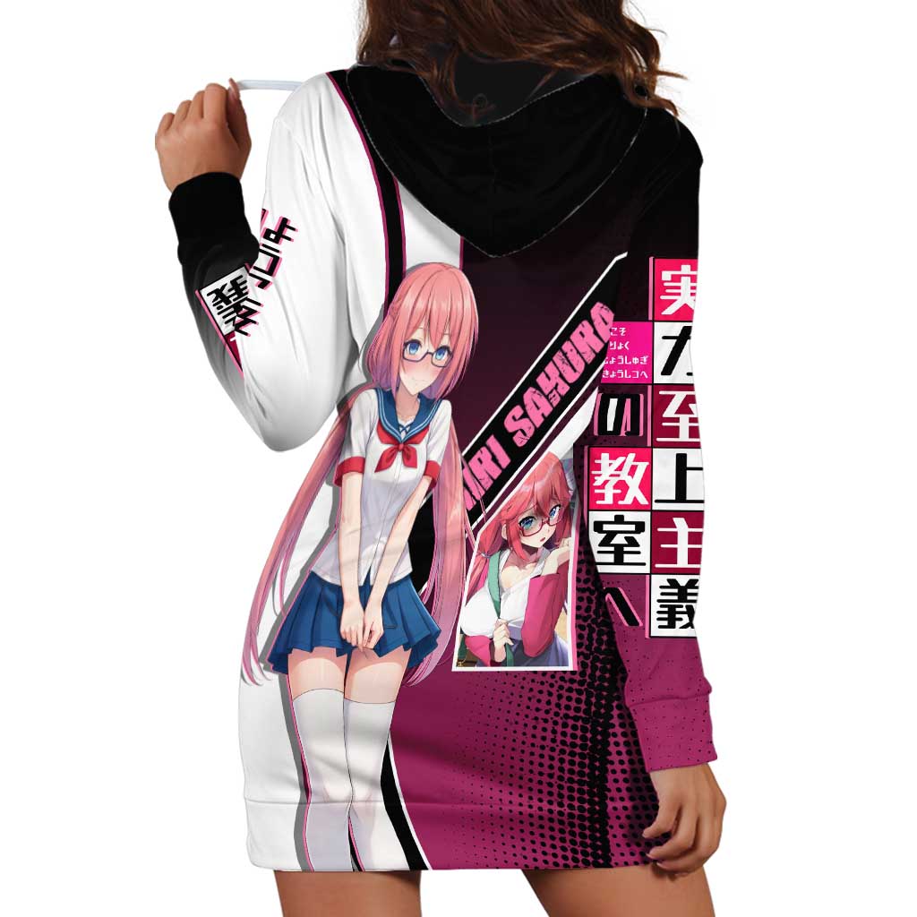 Airi Sakura Hoodie Dress Shy Moe-Inspired Anime Style