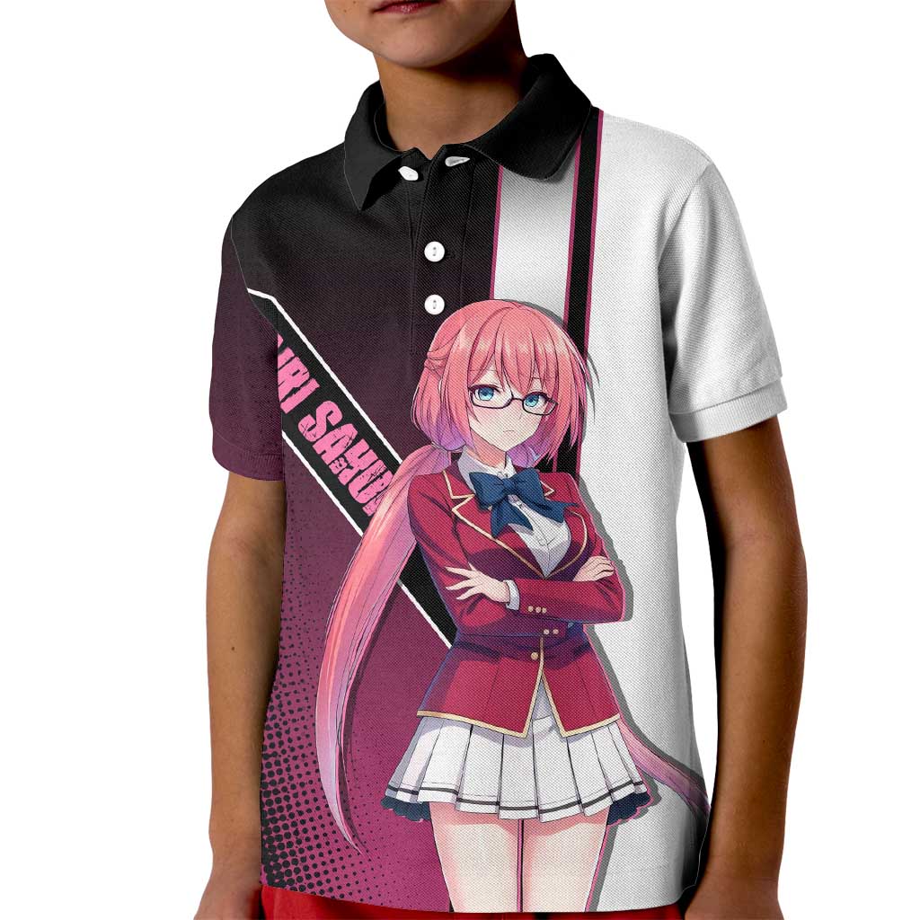 Airi Sakura Kid Polo Shirt Shy Moe-Inspired Anime Style