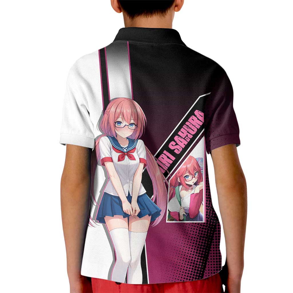 Airi Sakura Kid Polo Shirt Shy Moe-Inspired Anime Style