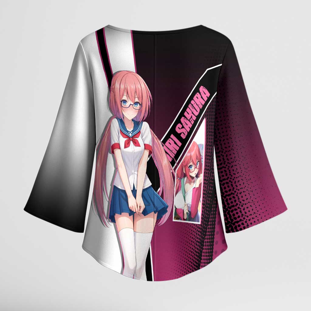 Airi Sakura Kimono Sleeve Blouse Shy Moe-Inspired Anime Style