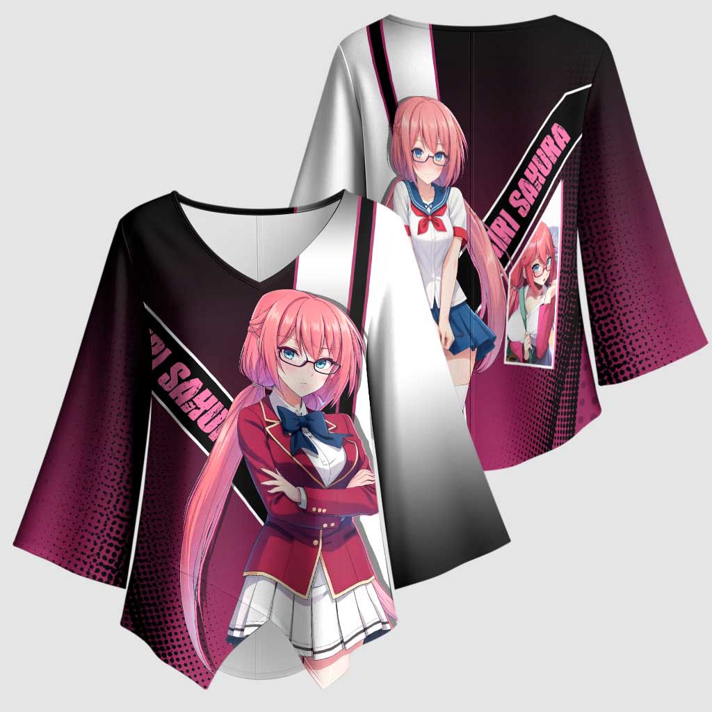 Airi Sakura Kimono Sleeve Blouse Shy Moe-Inspired Anime Style