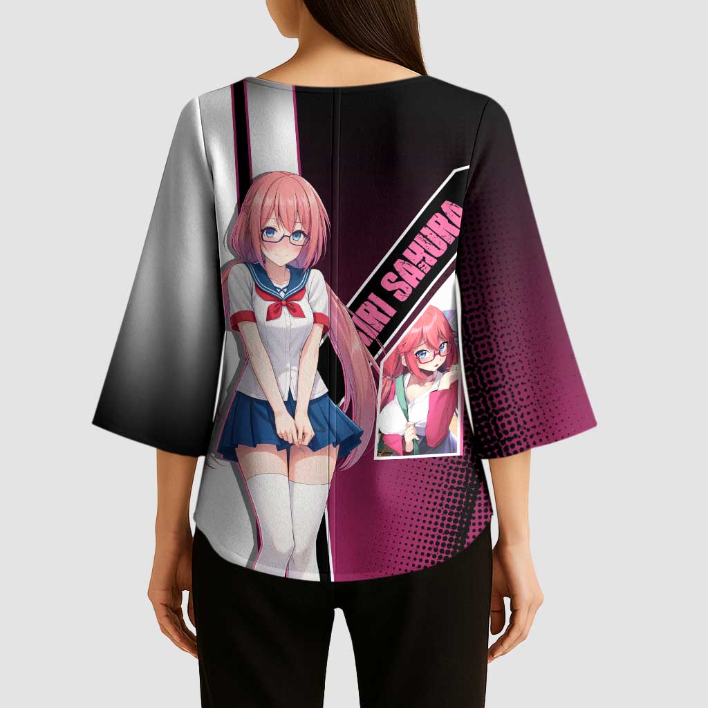 Airi Sakura Kimono Sleeve Blouse Shy Moe-Inspired Anime Style