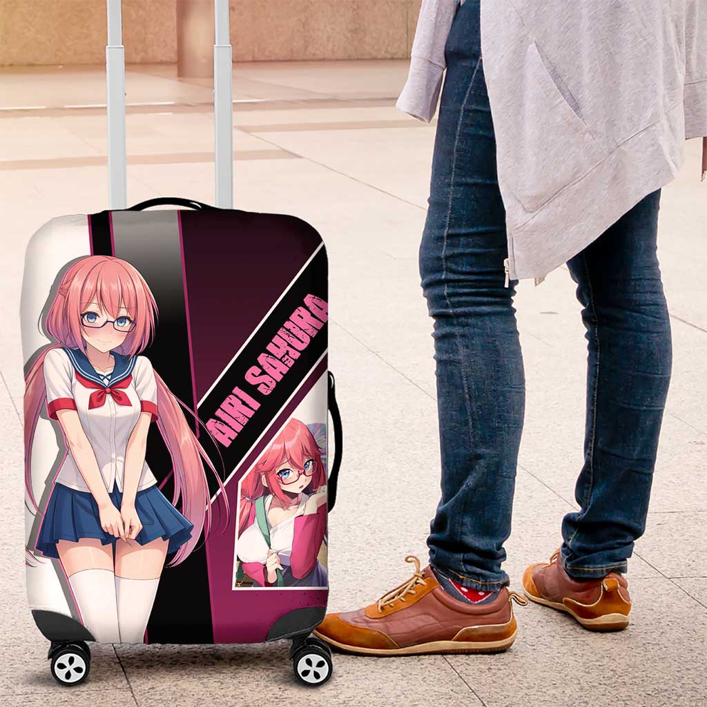 Airi Sakura Luggage Cover Shy Moe-Inspired Anime Style