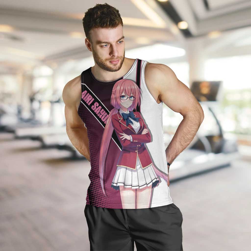 Airi Sakura Men Tank Top Shy Moe-Inspired Anime Style