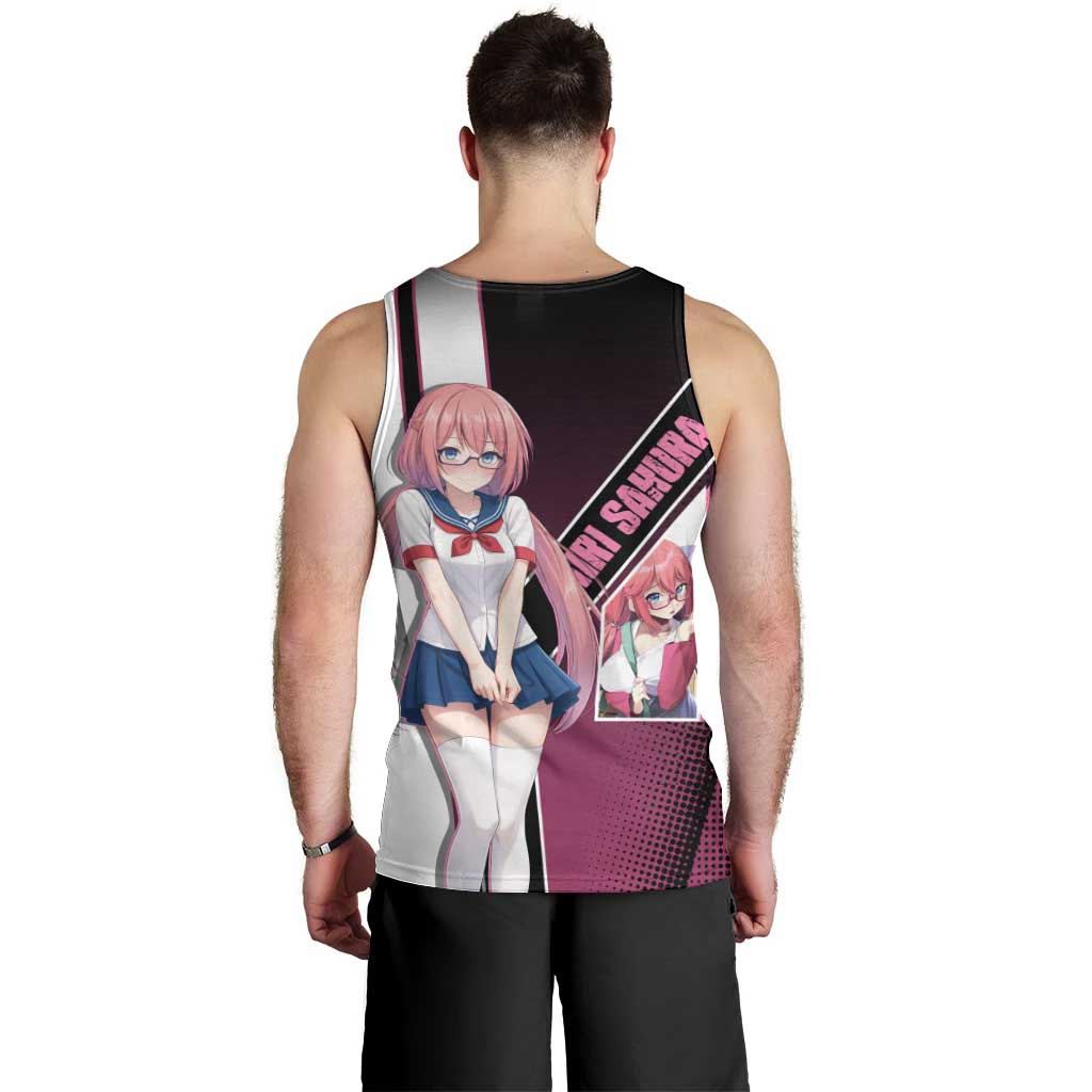 Airi Sakura Men Tank Top Shy Moe-Inspired Anime Style