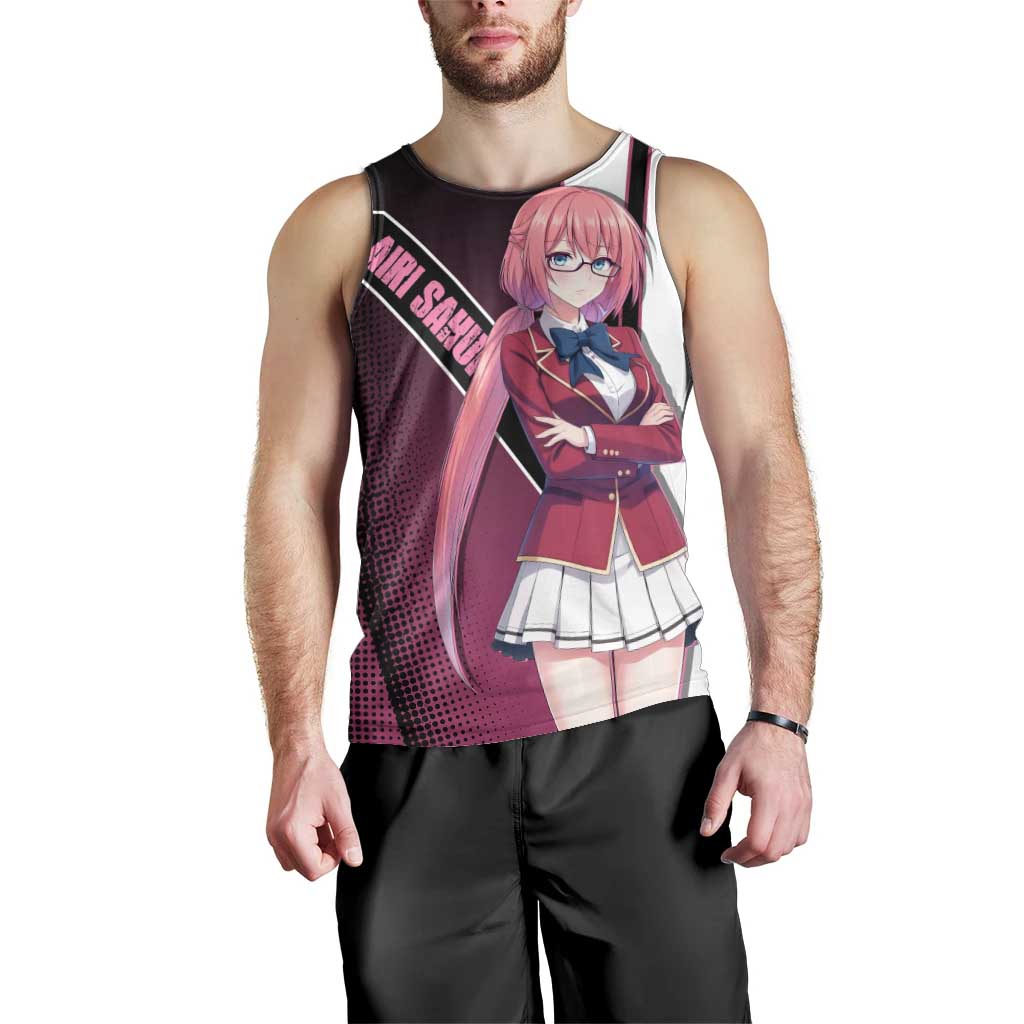 Airi Sakura Men Tank Top Shy Moe-Inspired Anime Style
