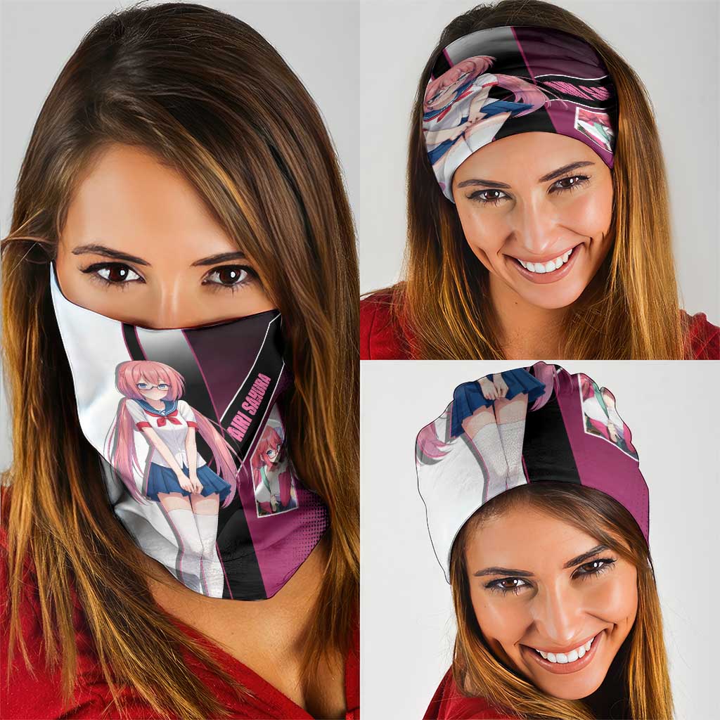 Airi Sakura Neck Gaiter Shy Moe-Inspired Anime Style