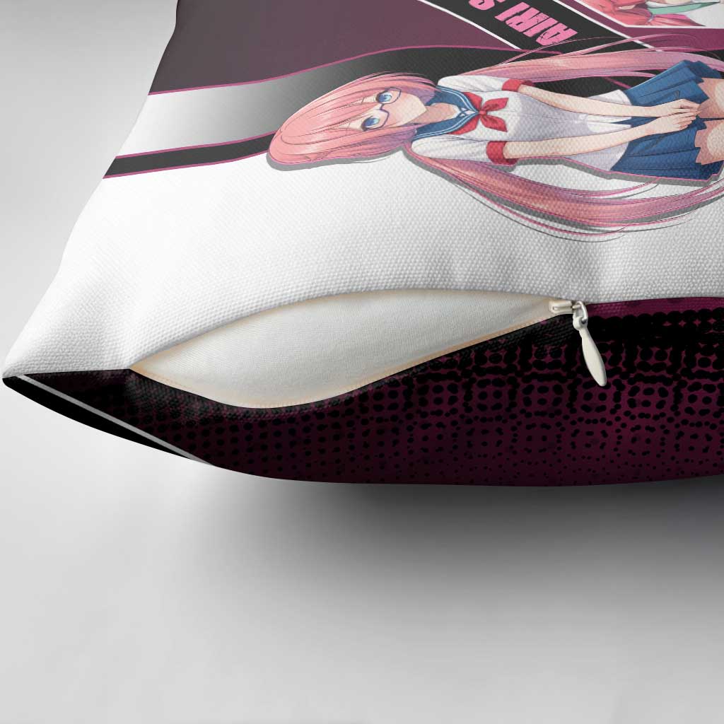 Airi Sakura Pillow Cover Shy Moe-Inspired Anime Style