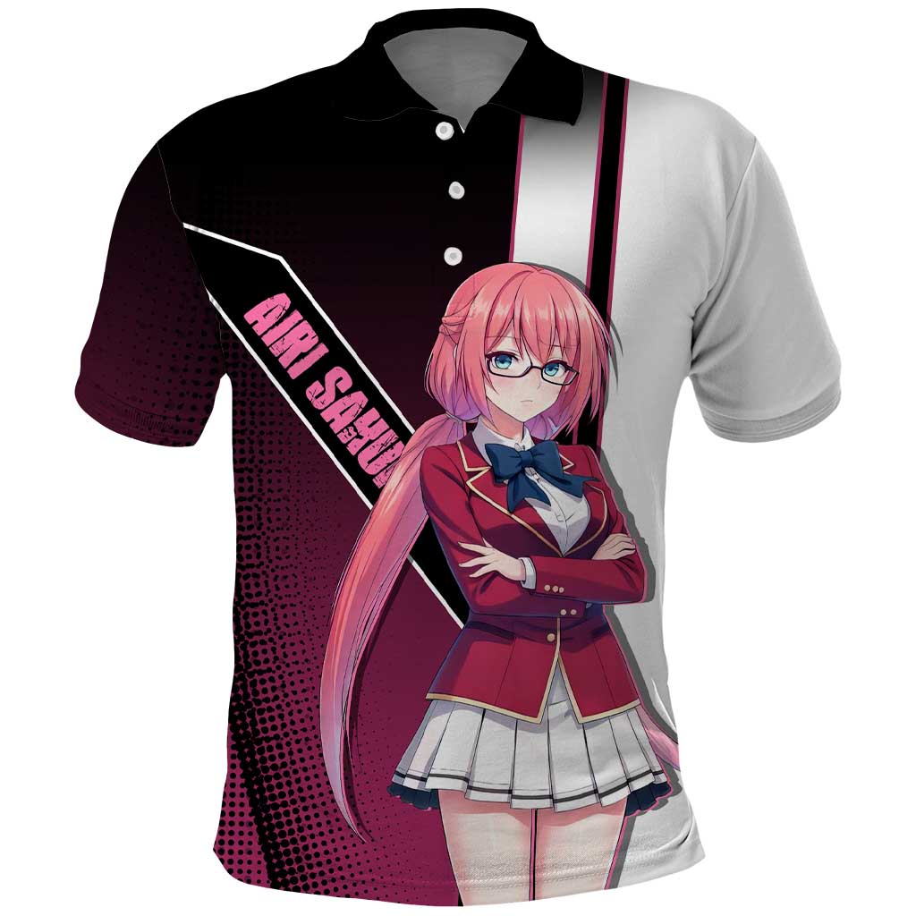 Airi Sakura Polo Shirt Shy Moe-Inspired Anime Style