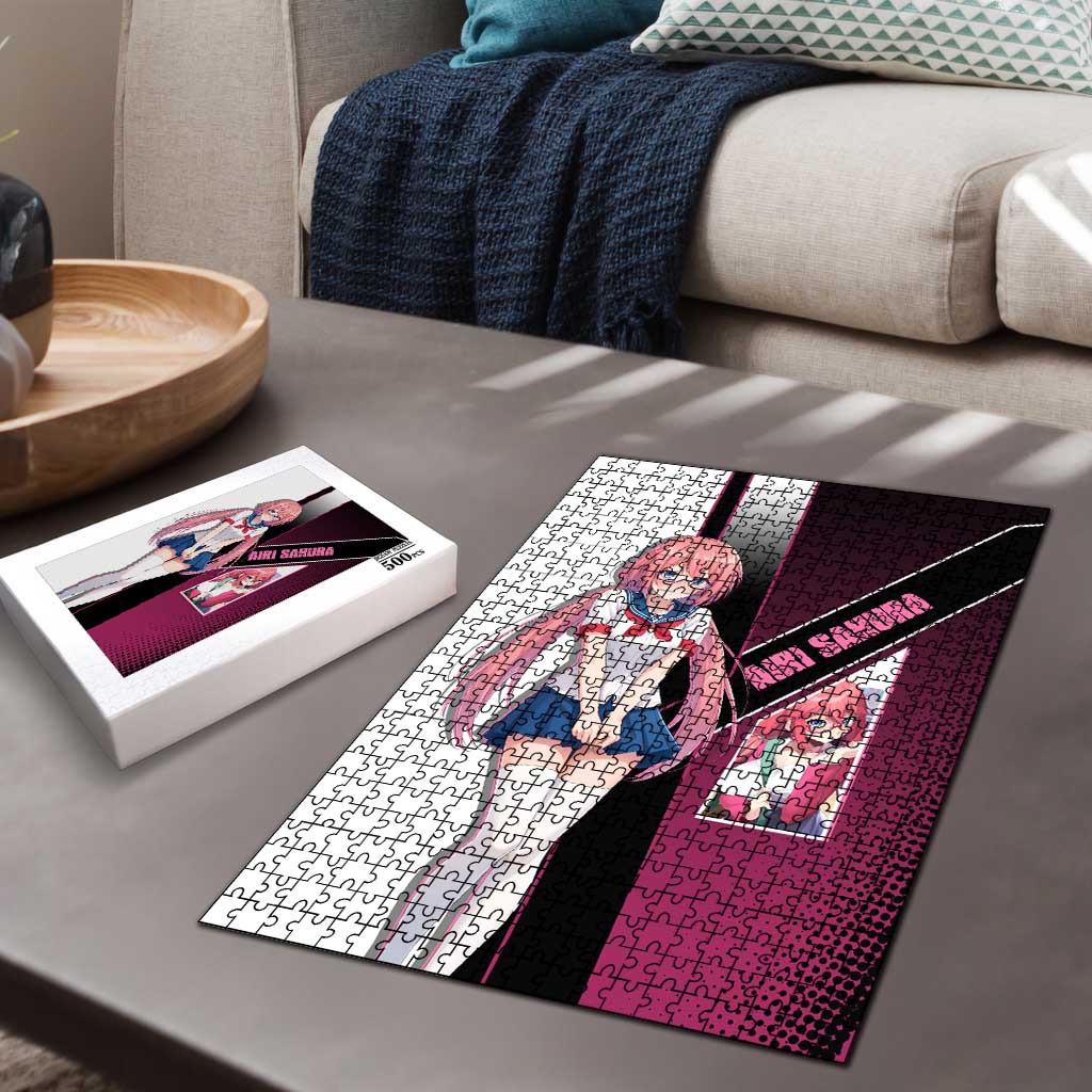 Airi Sakura Puzzle Shy Moe-Inspired Anime Style