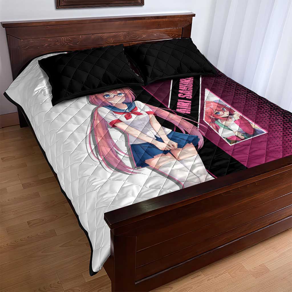 Airi Sakura Quilt Bed Set Shy Moe-Inspired Anime Style