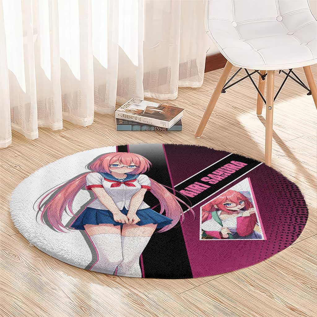 Airi Sakura Round Carpet Shy Moe-Inspired Anime Style