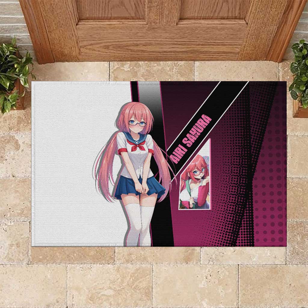 Airi Sakura Rubber Doormat Shy Moe-Inspired Anime Style