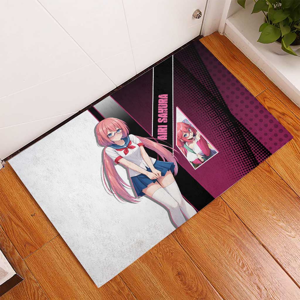 Airi Sakura Rubber Doormat Shy Moe-Inspired Anime Style