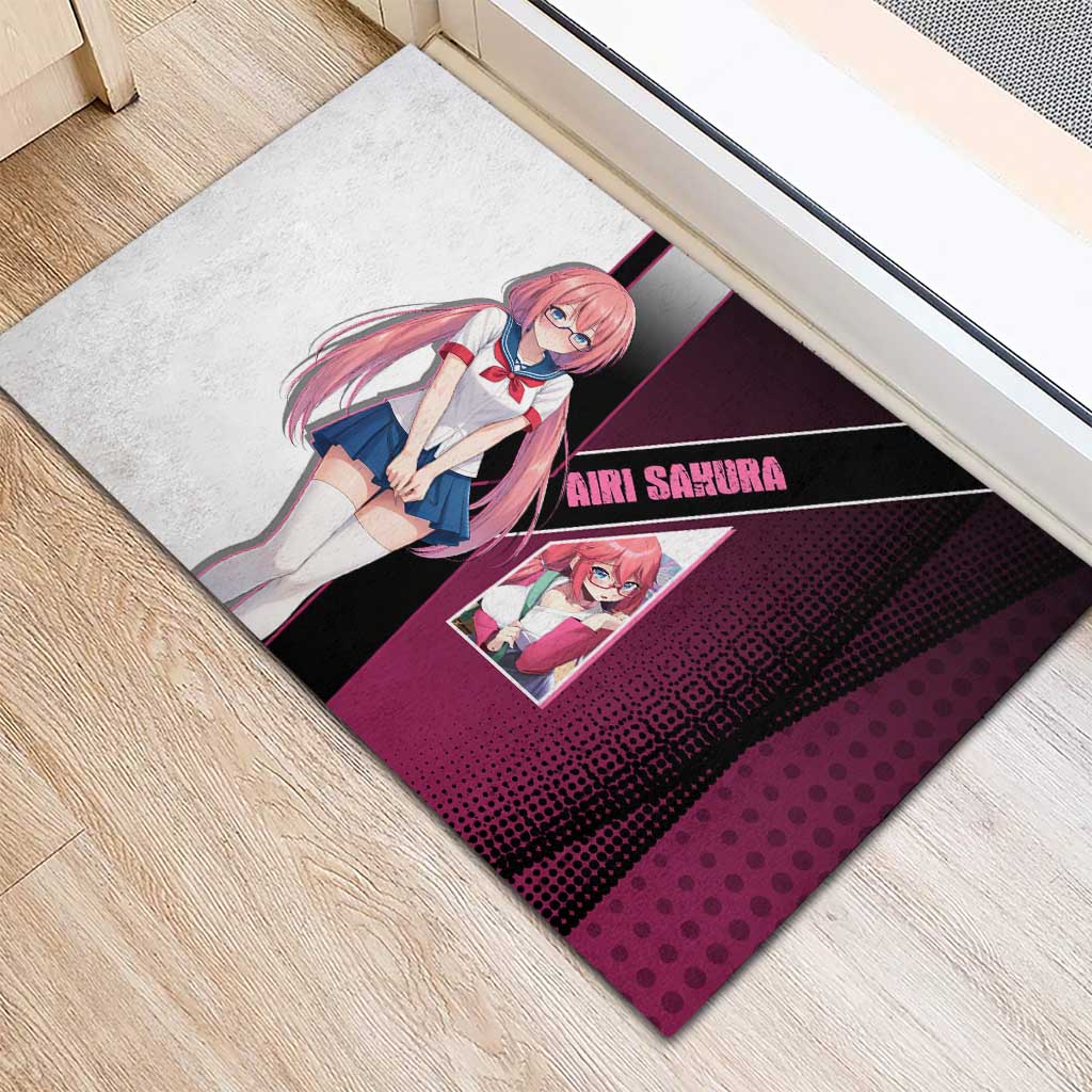 Airi Sakura Rubber Doormat Shy Moe-Inspired Anime Style