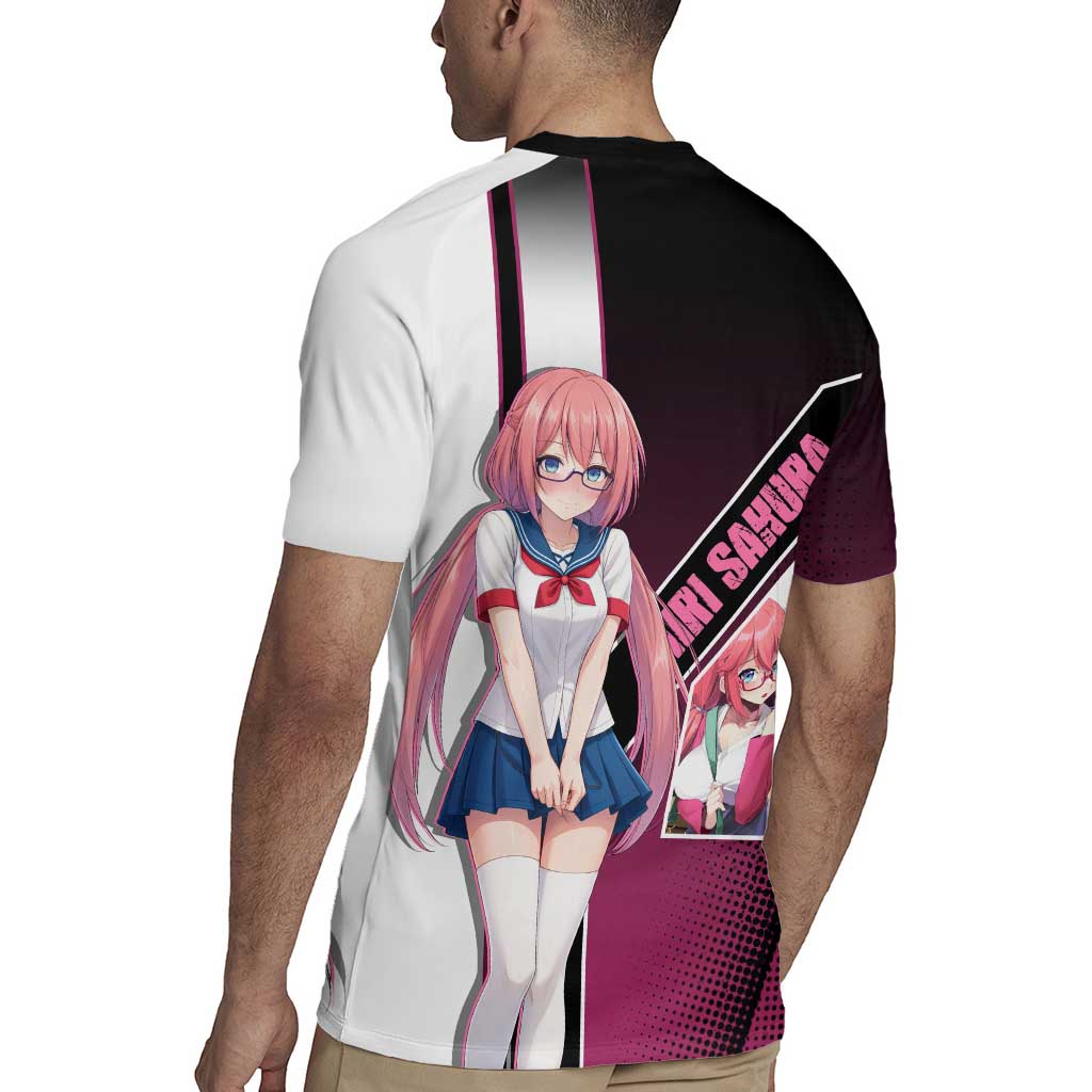 Airi Sakura Rugby Jersey Shy Moe-Inspired Anime Style