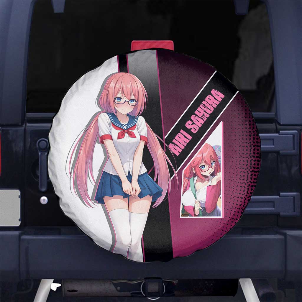 Airi Sakura Spare Tire Cover Shy Moe-Inspired Anime Style