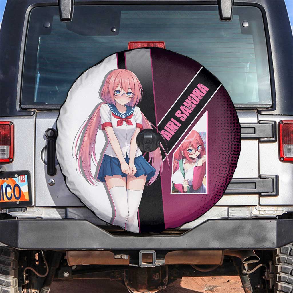 Airi Sakura Spare Tire Cover Shy Moe-Inspired Anime Style
