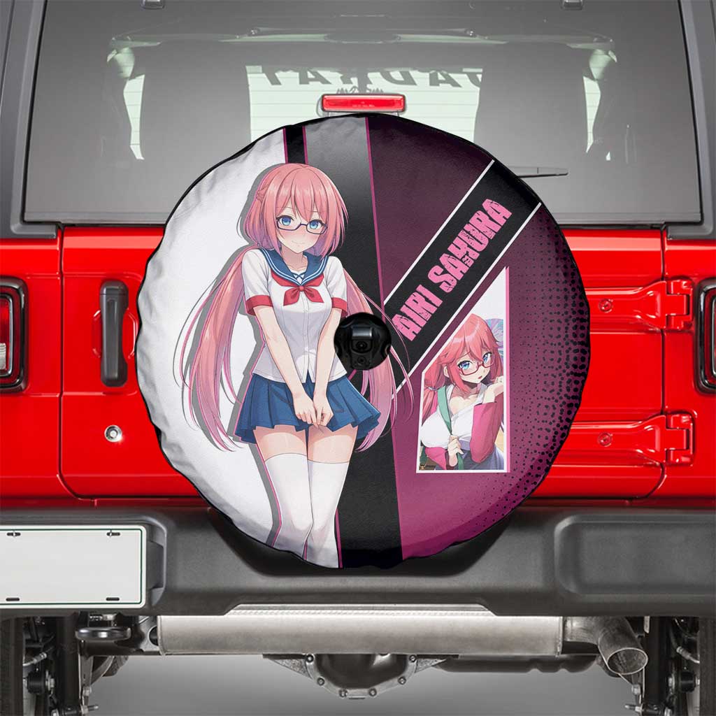 Airi Sakura Spare Tire Cover Shy Moe-Inspired Anime Style