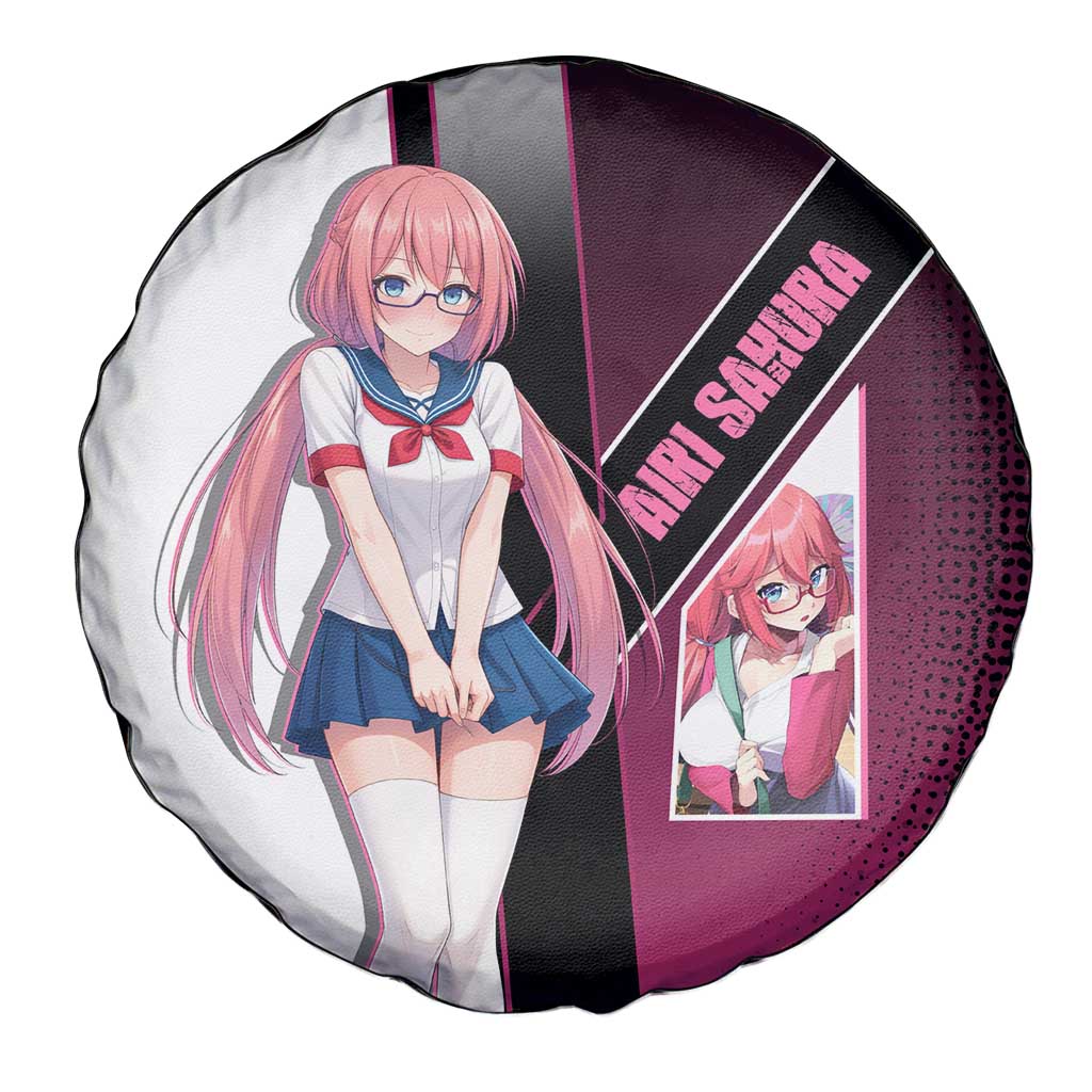 Airi Sakura Spare Tire Cover Shy Moe-Inspired Anime Style