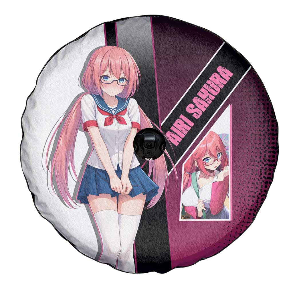 Airi Sakura Spare Tire Cover Shy Moe-Inspired Anime Style