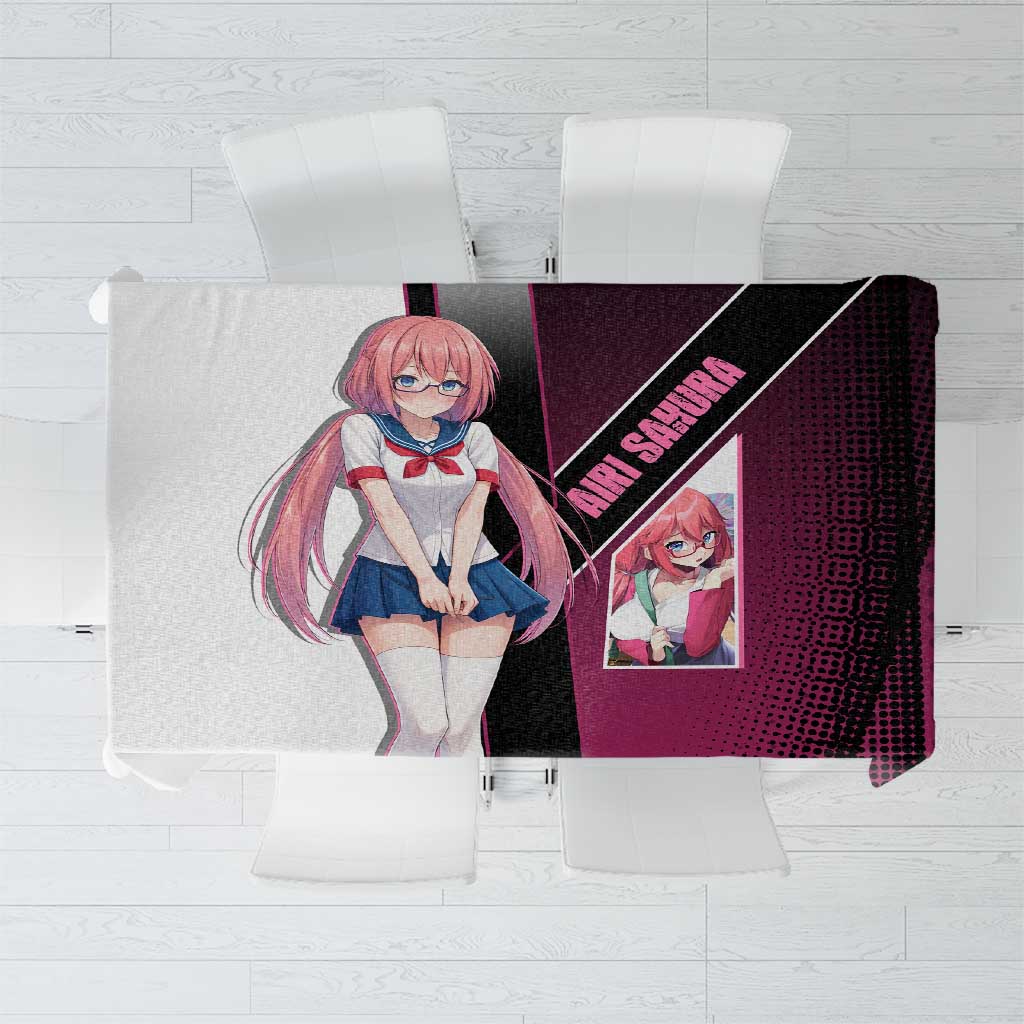 Airi Sakura Tablecloth Shy Moe-Inspired Anime Style