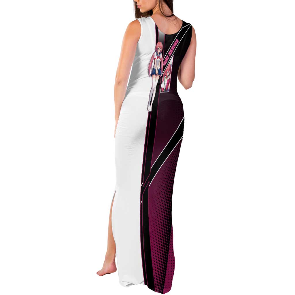 Airi Sakura Tank Maxi Dress Shy Moe-Inspired Anime Style
