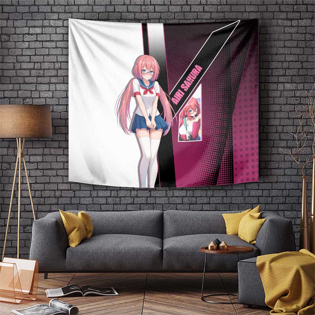 Airi Sakura Tapestry Shy Moe-Inspired Anime Style
