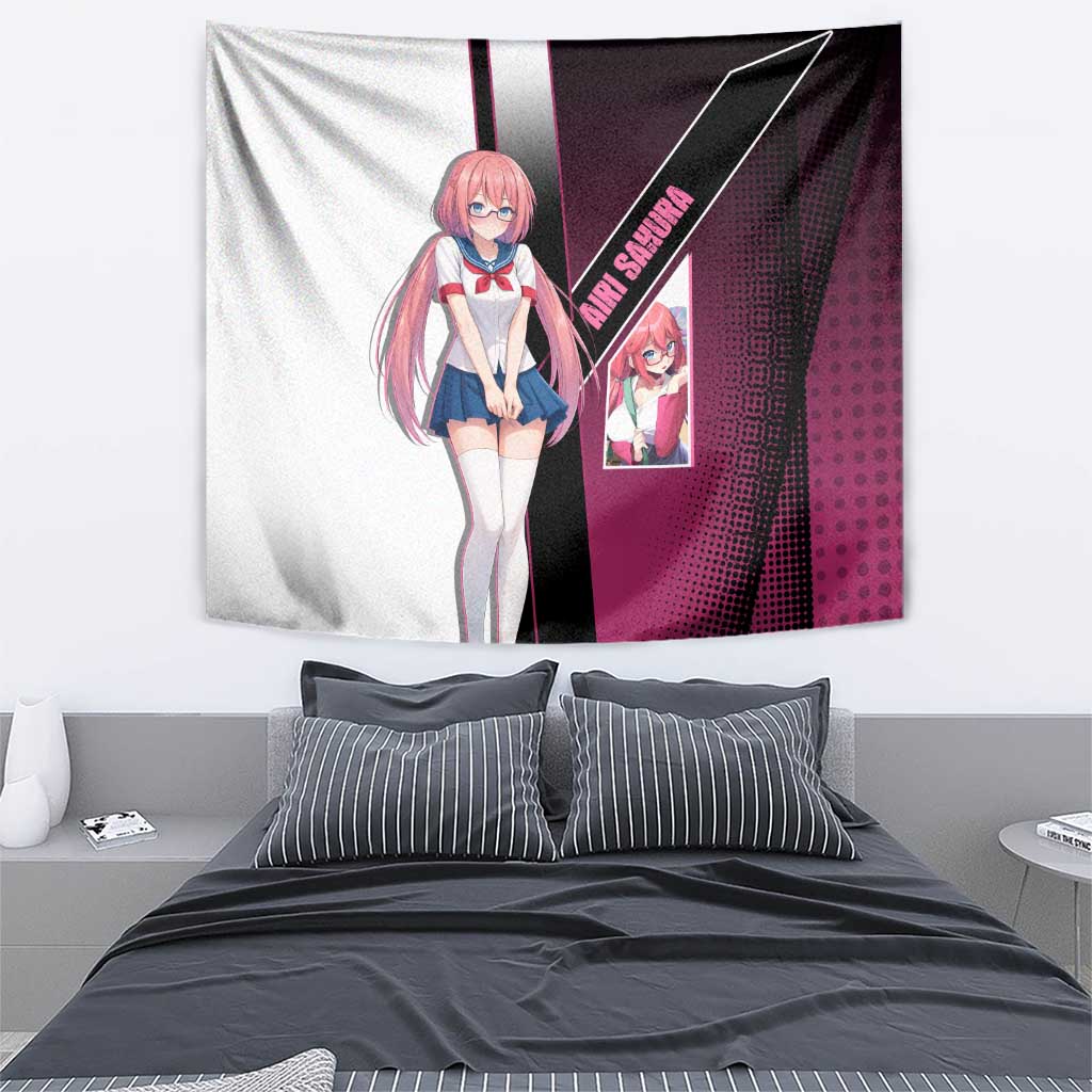 Airi Sakura Tapestry Shy Moe-Inspired Anime Style