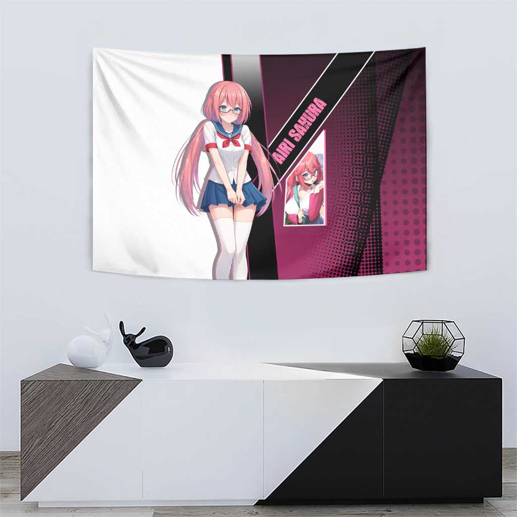 Airi Sakura Tapestry Shy Moe-Inspired Anime Style