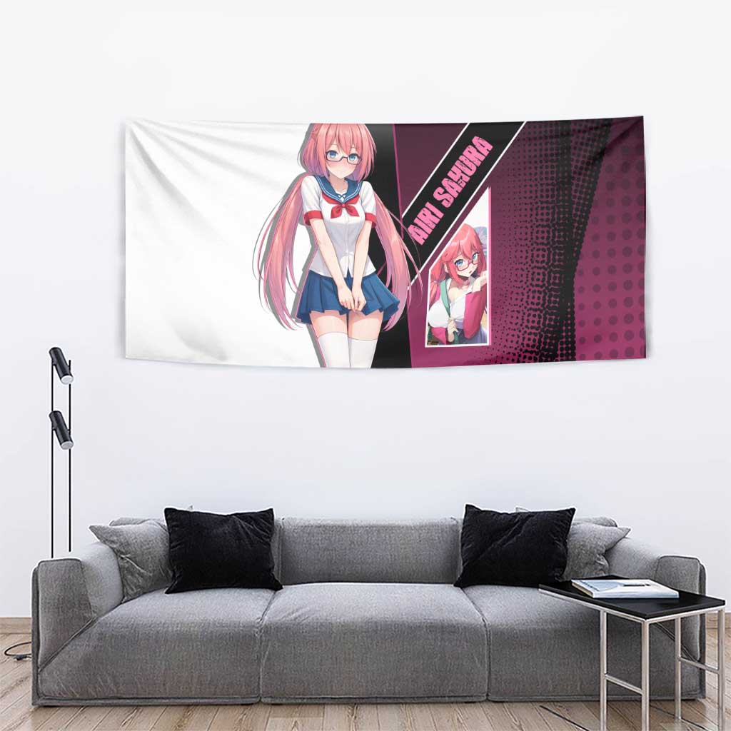 Airi Sakura Tapestry Shy Moe-Inspired Anime Style