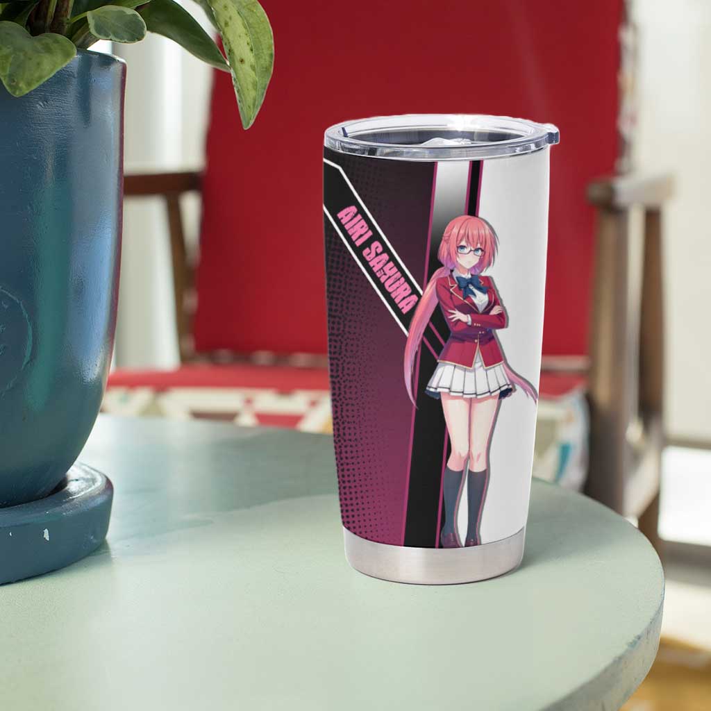 Airi Sakura Tumbler Cup Shy Moe-Inspired Anime Style