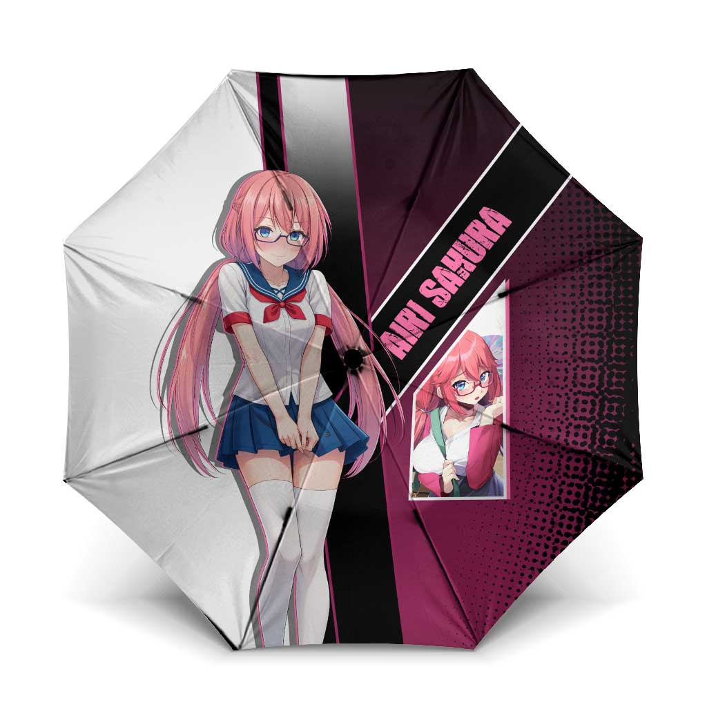 Airi Sakura Umbrella Shy Moe-Inspired Anime Style