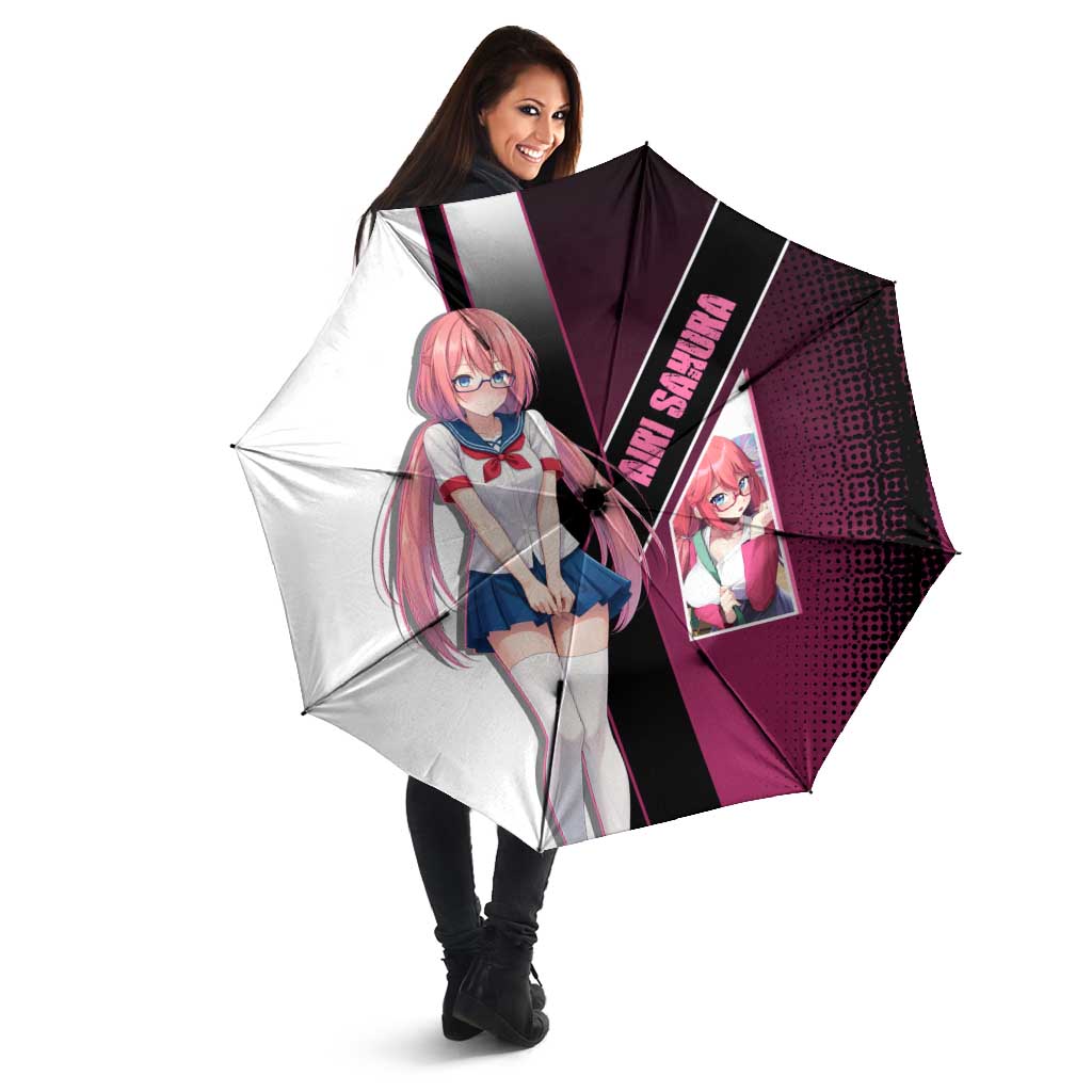 Airi Sakura Umbrella Shy Moe-Inspired Anime Style
