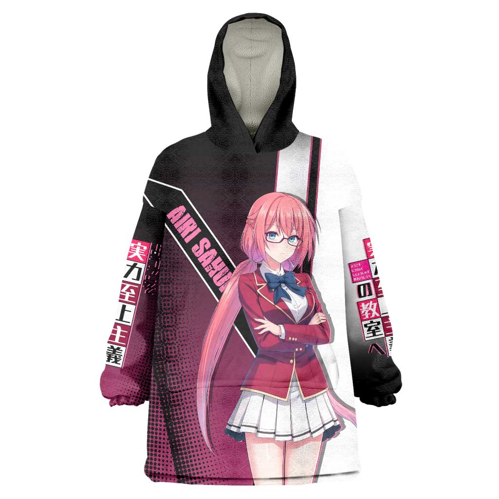 Airi Sakura Wearable Blanket Hoodie Shy Moe-Inspired Anime Style