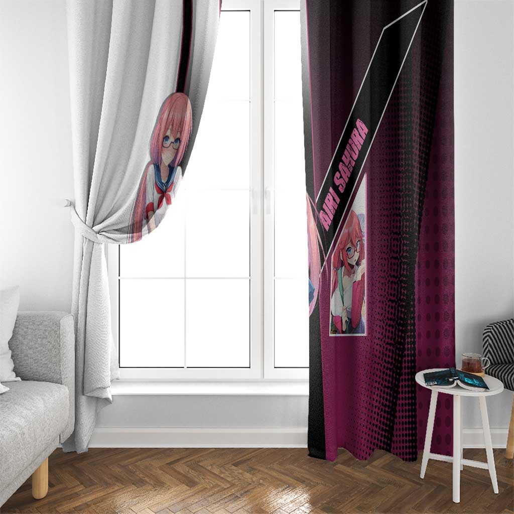 Airi Sakura Window Curtain Shy Moe-Inspired Anime Style