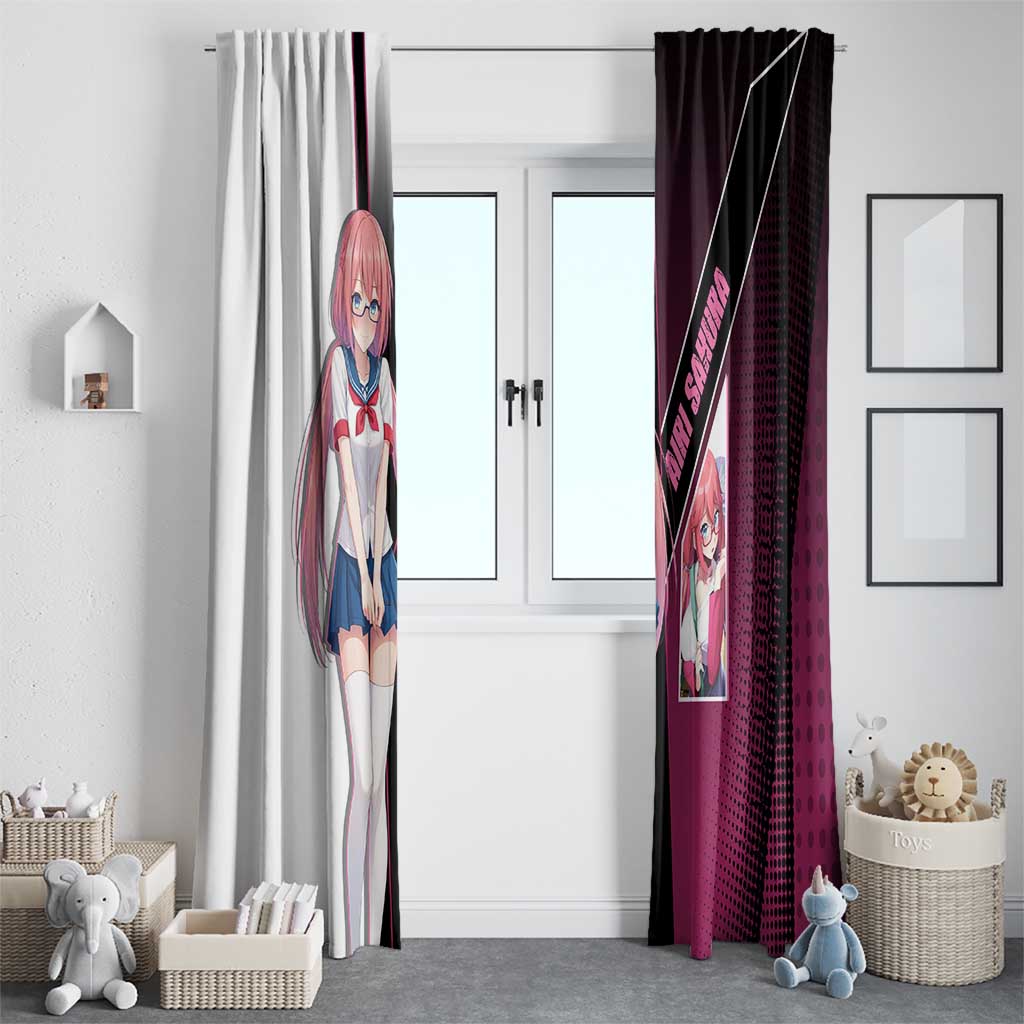 Airi Sakura Window Curtain Shy Moe-Inspired Anime Style