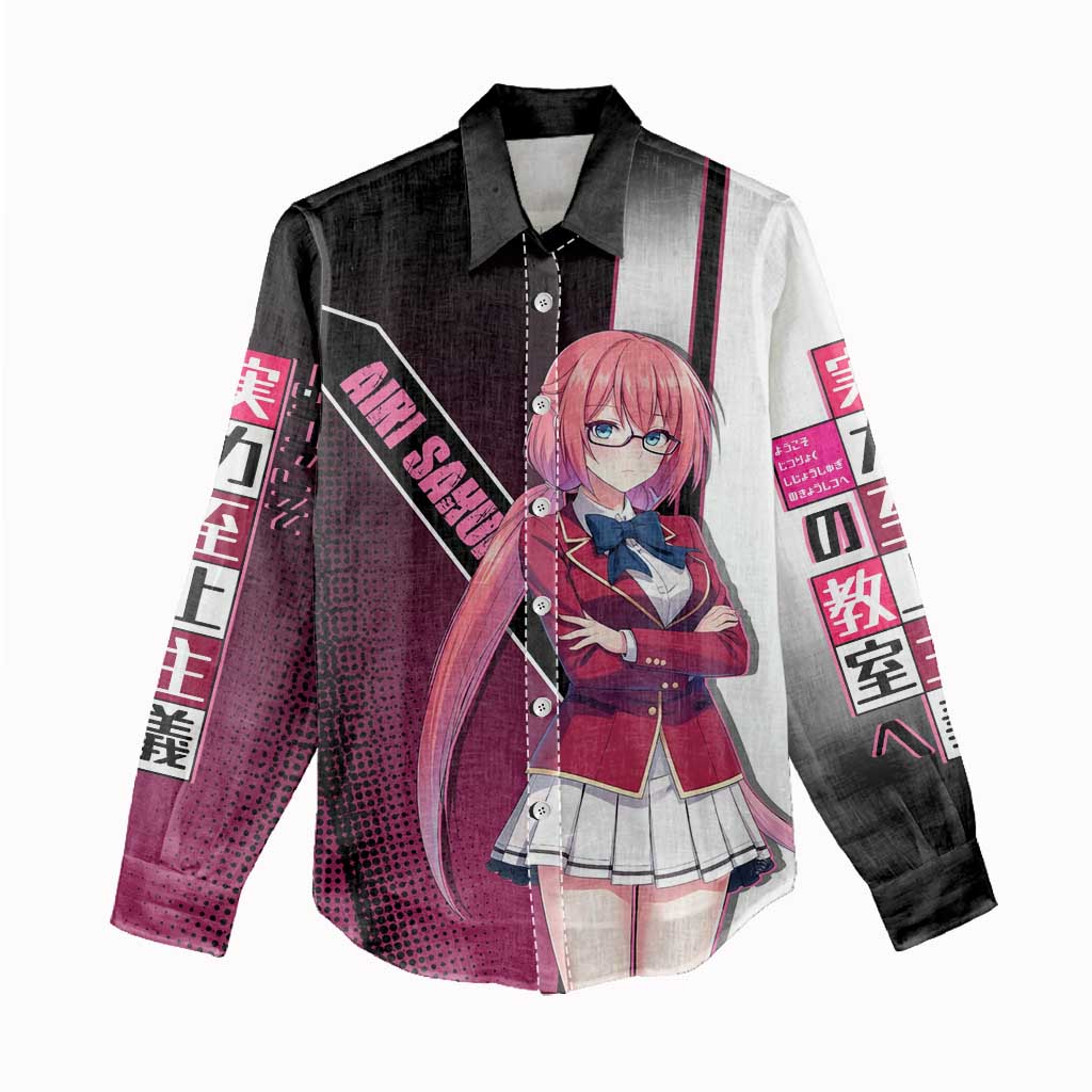 Airi Sakura Women Casual Shirt Shy Moe-Inspired Anime Style