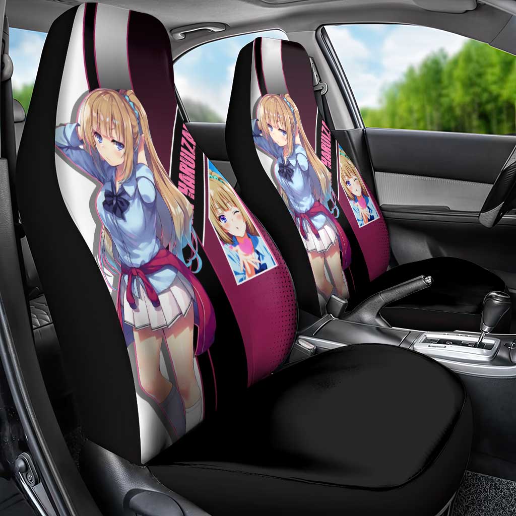 Kei Karuizawa Car Seat Cover Playful Modern School Anime Style