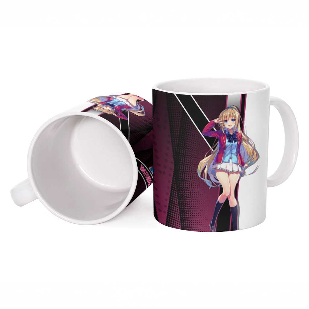 Kei Karuizawa Ceramic Mug Playful Modern School Anime Style