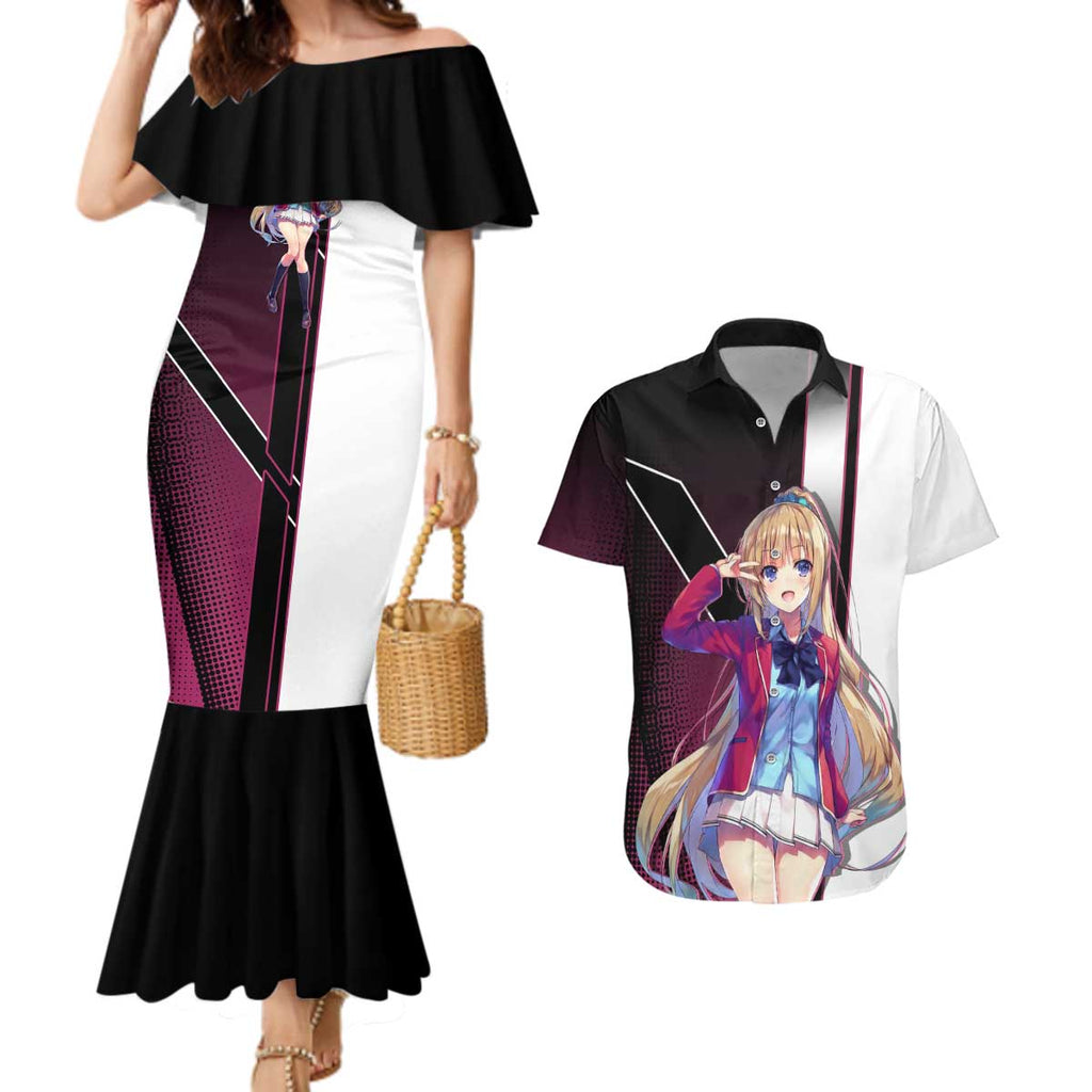 Kei Karuizawa Couples Matching Mermaid Dress and Hawaiian Shirt Playful Modern School Anime Style